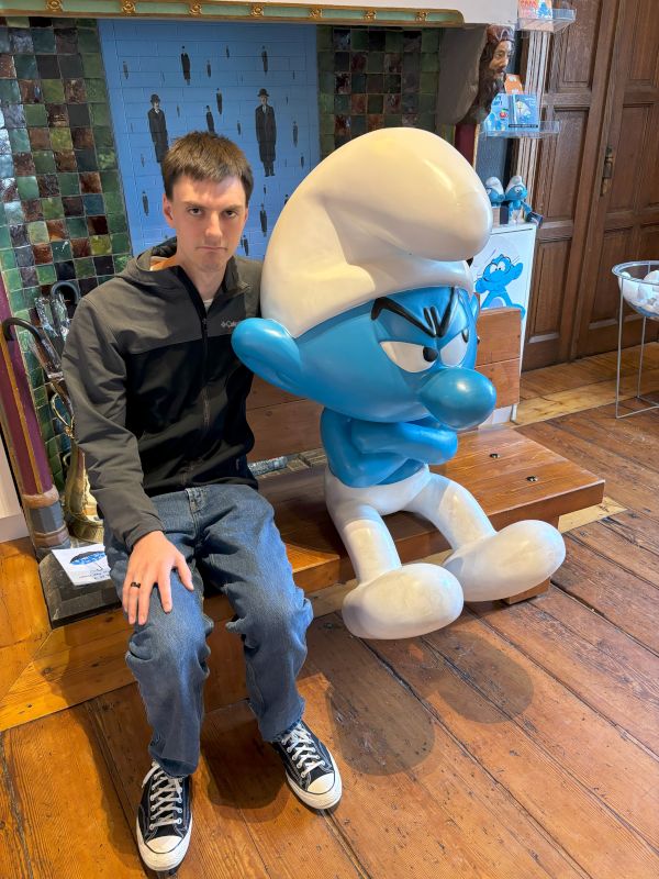 Grouchy with Grouchy Smurf in Belgium