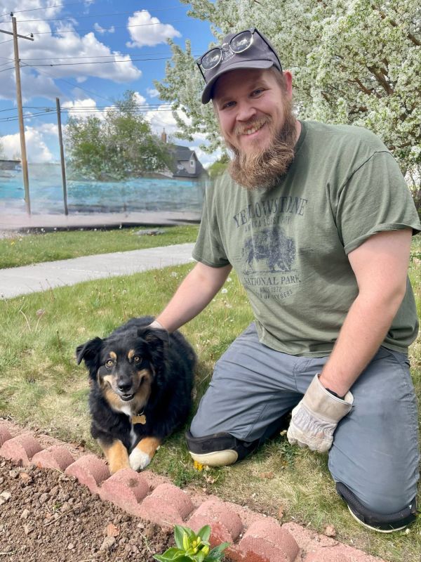 Christian and Daisy Gardening