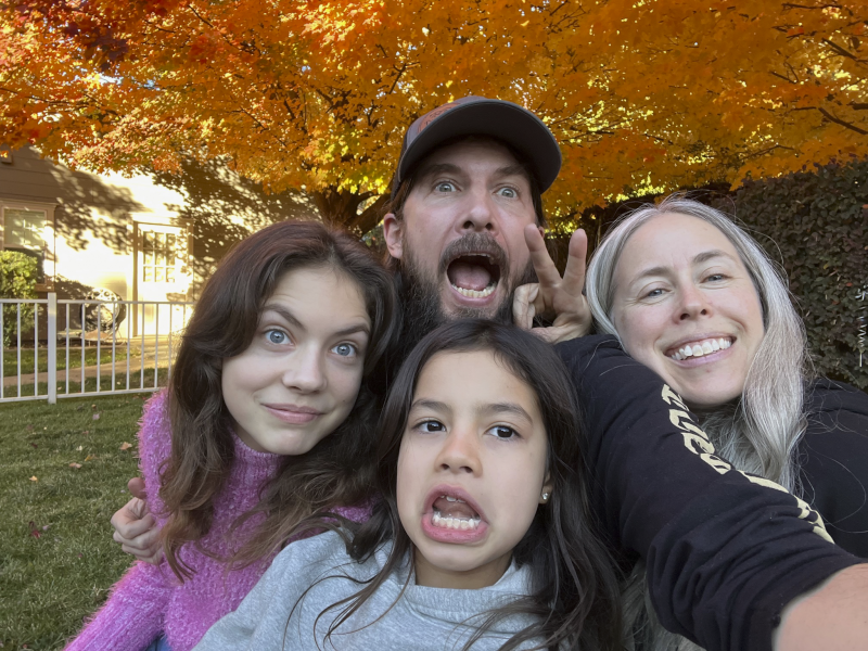 Holiday Selfie With Our Nieces