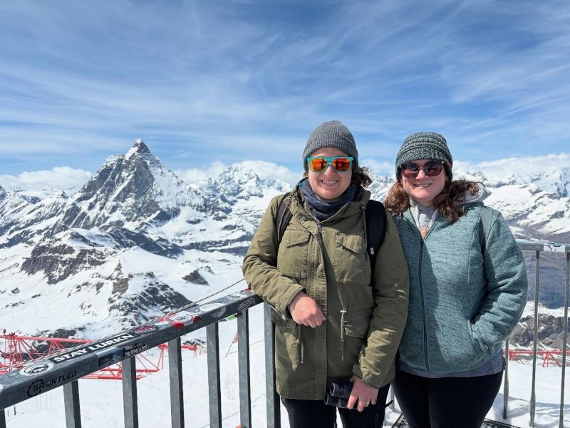 On Top of the Matterhorn in Switzerland