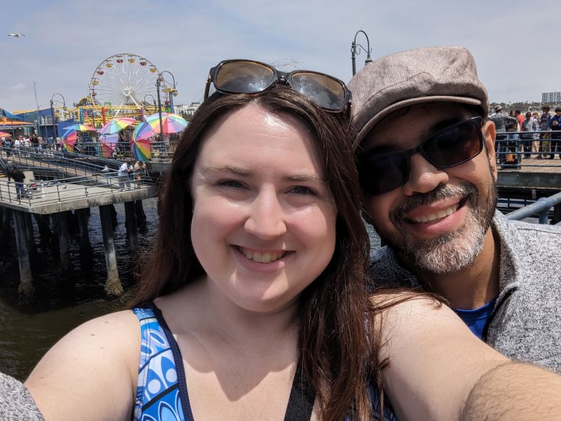 At the Santa Monica Pier