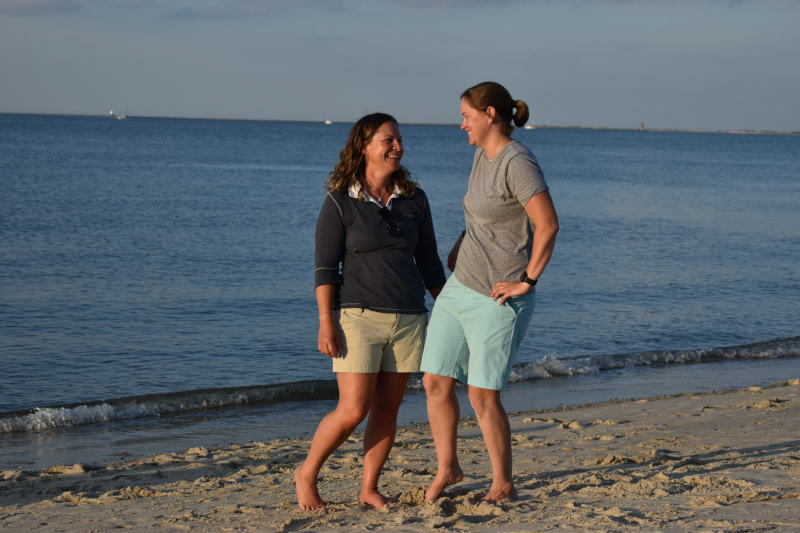 Enjoying the Beach Together