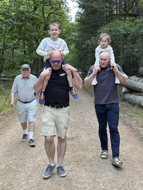 Carl With His Family in Germany