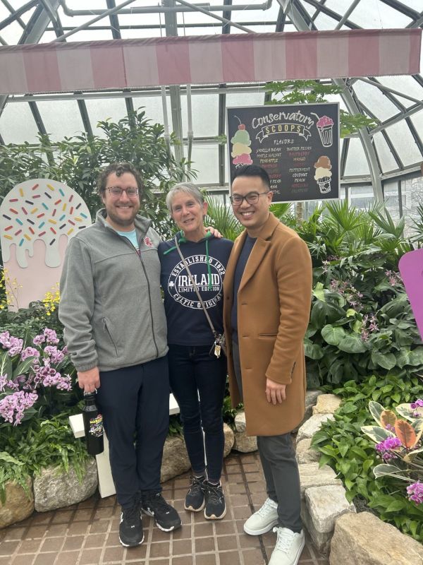 Us with Greg's Mom at the Conservatory