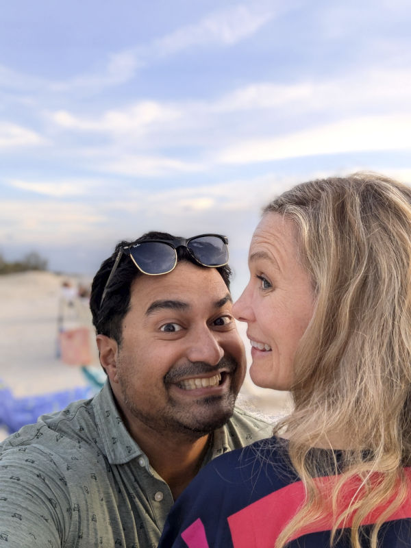 Being Silly at the Beach