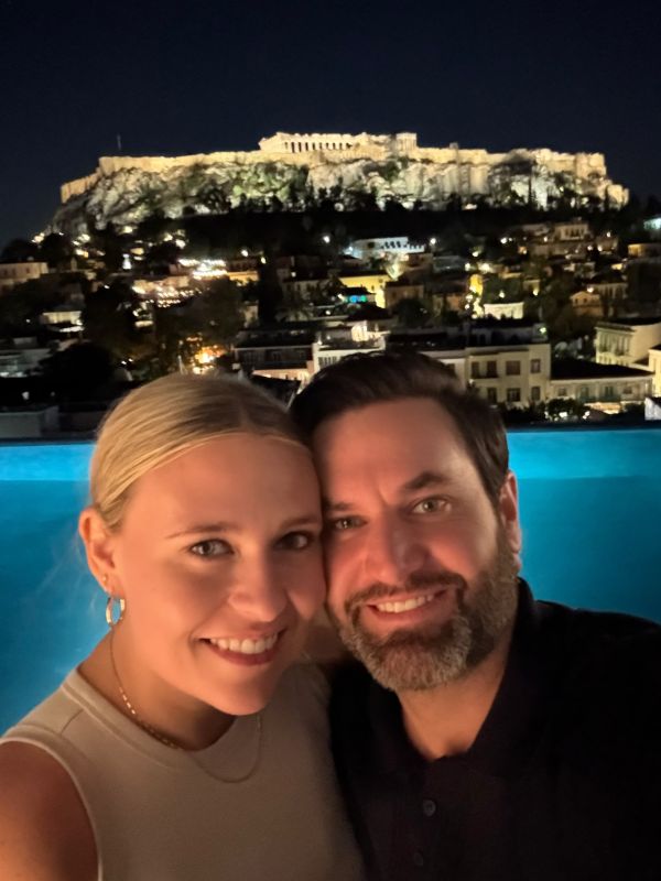 In Front of the Acropolis in Athens