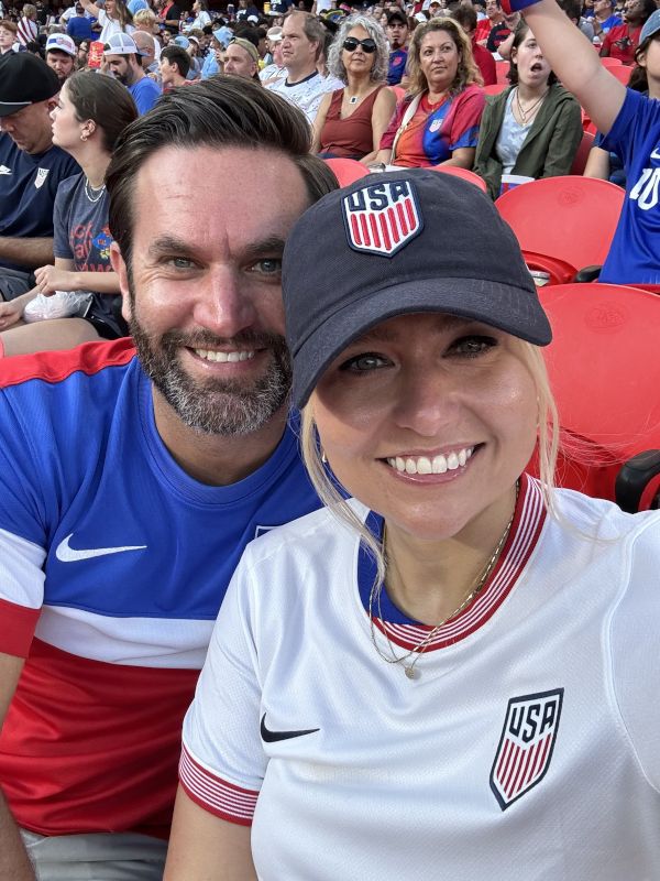 Cheering on the USA Soccer Team