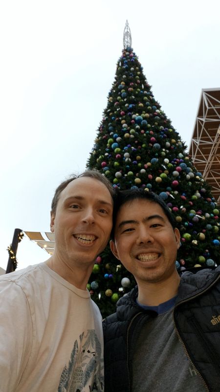 At a Local Christmas Event